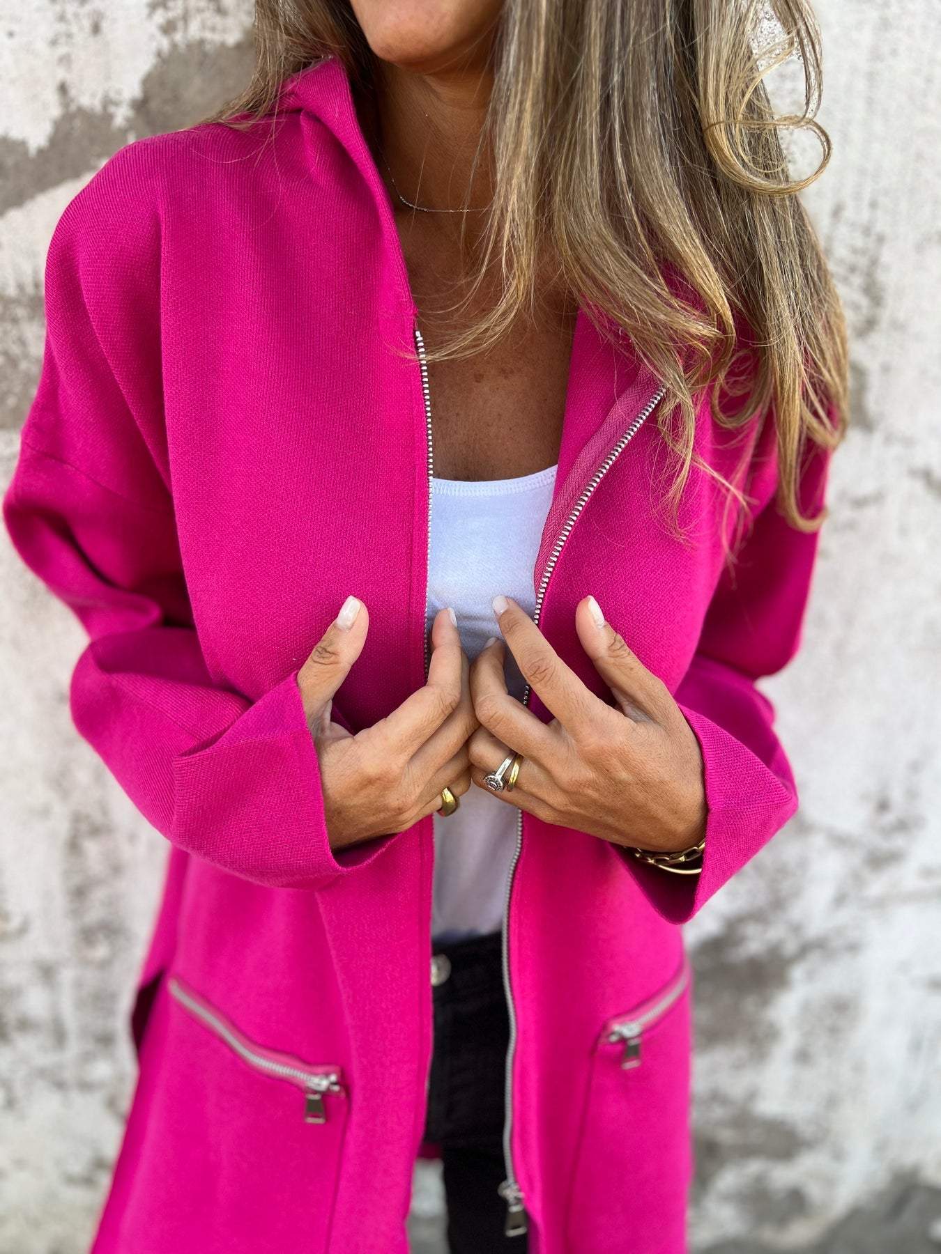 CLEARANCE SALEš„ Zipper Long Sleeve Hooded Jacket