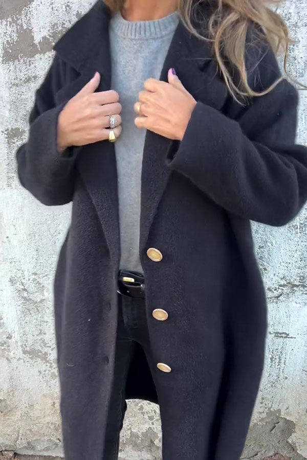 CLEARANCE SALEš„Solid Color Lapel Long Sleeve Loose Casual Jacket- 48% OFF