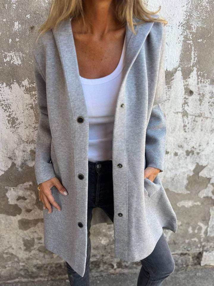 CLEARANCE SALEš„ Casual Single Breasted Hooded Jacket