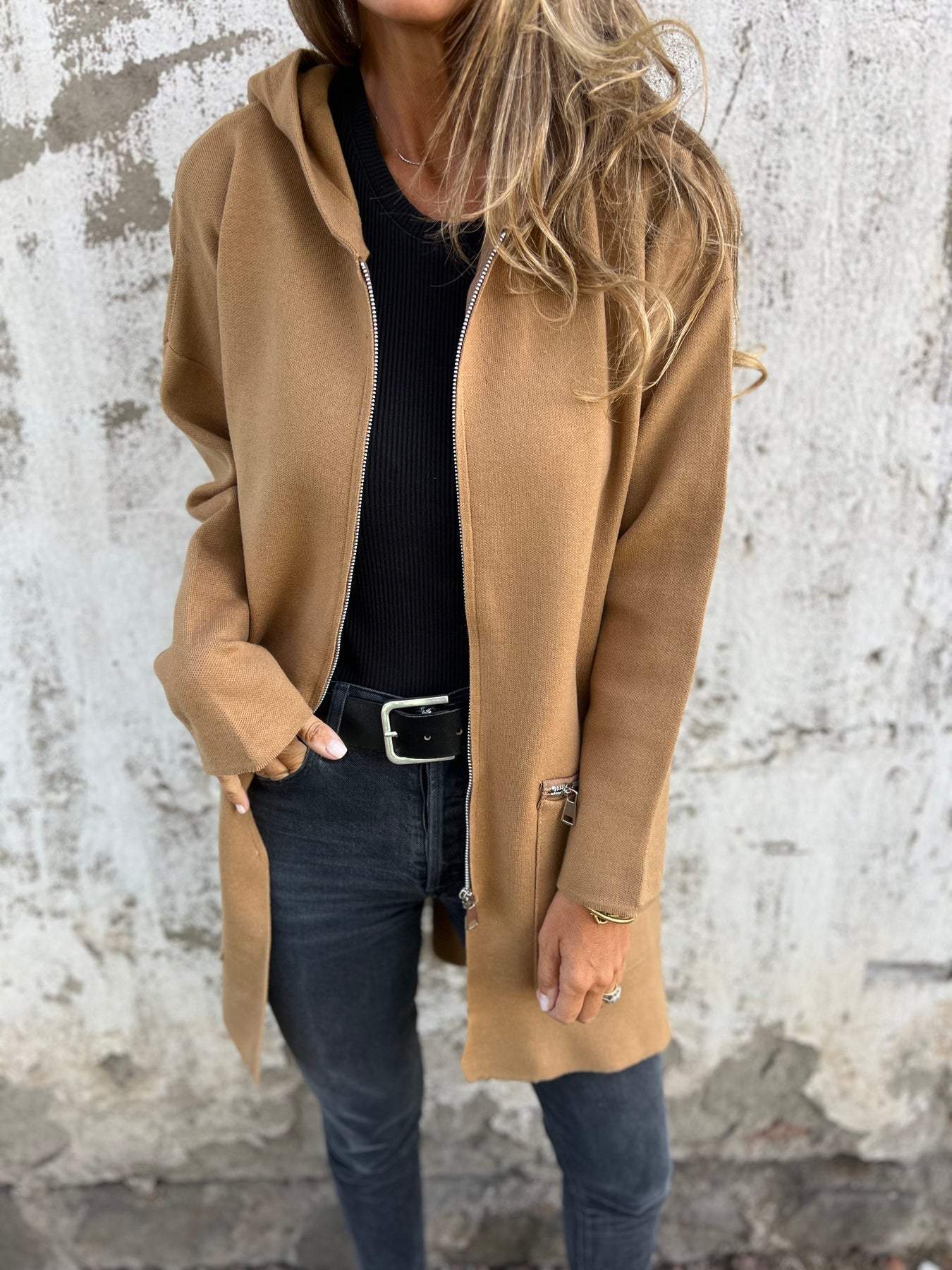 CLEARANCE SALEš„ Zipper Long Sleeve Hooded Jacket