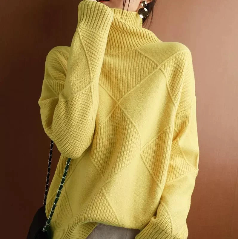 CASHMERE TURTLENECK SWEATER CARDIGAN