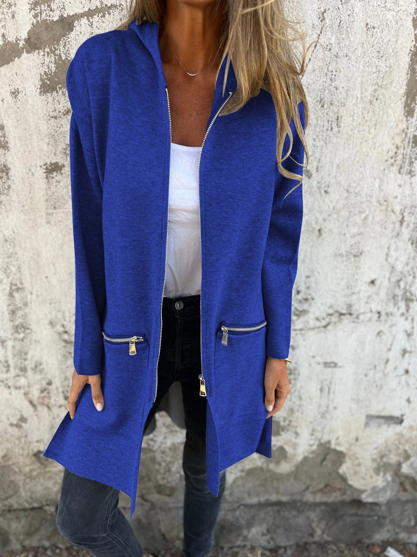 CLEARANCE SALEš„ Zipper Long Sleeve Hooded Jacket