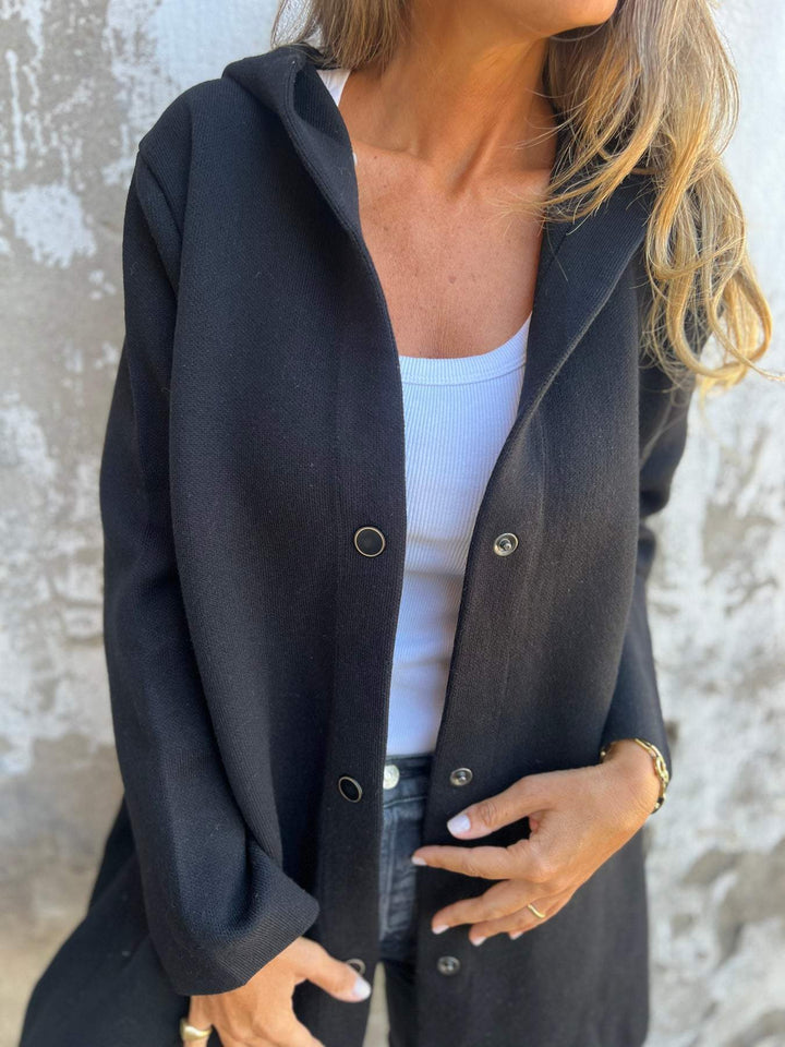 CLEARANCE SALEš„ Casual Single Breasted Hooded Jacket